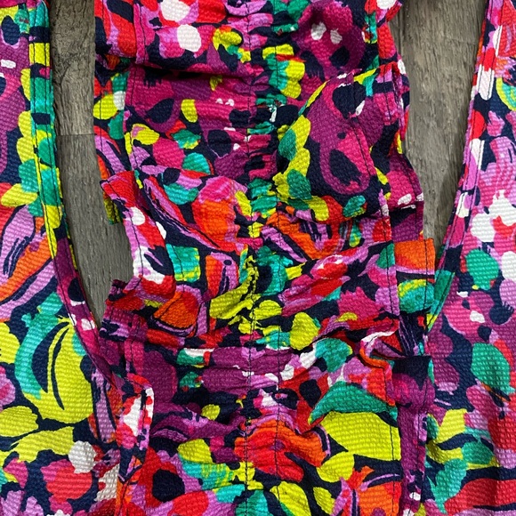 LILLY PULITZER Floral Ruffle back Tank - Picture 6 of 7